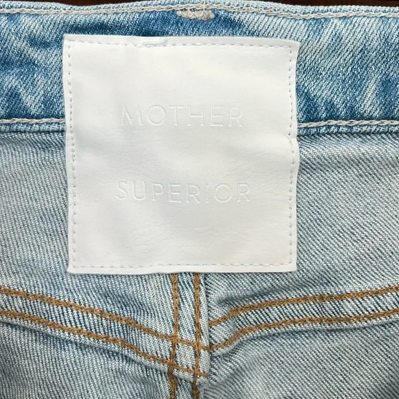 Mother Superior The Tomcat Distressed Cropped Jeans